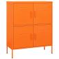 Preview: Lagerschrank Orange 80x35x101,5 cm Stahl