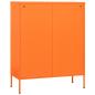 Preview: Lagerschrank Orange 80x35x101,5 cm Stahl