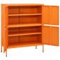 Preview: Lagerschrank Orange 80x35x101,5 cm Stahl