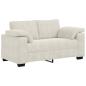 Preview: Zweisitzer-Sofa Creme 160x77x82 cm Samt
