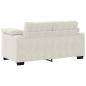 Preview: Zweisitzer-Sofa Creme 160x77x82 cm Samt