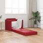 Preview: Schlafsofa 60cm Weinrot Kunstleder