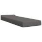 Preview: Klappsofa Bett Hellgrau 70 x 60 x 63 cm Stoff