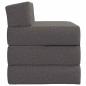 Preview: Klappsofa Bett Hellgrau 70 x 60 x 63 cm Stoff