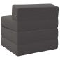 Preview: Klappsofa Bett Hellgrau 70 x 60 x 63 cm Stoff