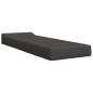 Preview: Klappsofa Bett Dunkelgrau 200 x 70 x 15 cm Stoff