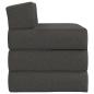 Preview: Klappsofa Bett Dunkelgrau 200 x 70 x 15 cm Stoff