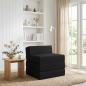 Preview: ARDEBO.de - Klappsofa Bett Schwarz 70 x 60 x 63 cm Stoff