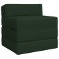 Preview: Klappsofa Bett Dunkelgrün 200 x 70 x 15 cm Stoff