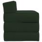 Preview: Klappsofa Bett Dunkelgrün 200 x 70 x 15 cm Stoff