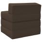Preview: Klappsofa Bett Taupe 70 x 60 x 63 cm Stoff