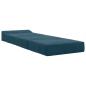 Preview: Klappsofa Bett Blau 200 x 70 x 15 cm Samt