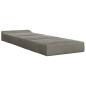 Preview: Klappsofa Bett Hellgrau 70 x 60 x 63 cm Samt