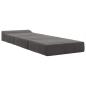 Preview: Klappsofa Bett Dunkelgrau 200 x 70 x 15 cm Samt