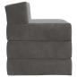 Preview: Klappsofa Bett Dunkelgrau 200 x 70 x 15 cm Samt