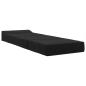 Preview: Klappsofa Bett Schwarz 200 x 70 x 15 cm Samt