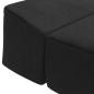 Preview: Klappsofa Bett Schwarz 200 x 70 x 15 cm Samt