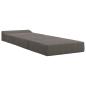 Preview: Klappsofa Bett Hellgrau 200 x 70 x 15 cm Cordstoff