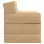 Preview: Klappsofa Bett Hellgrün-Grau 200 x 70 x 15 cm Cordstoff