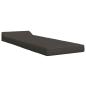 Preview: Klappsofa Bett Dunkelgrau 200 x 70 x 10 cm Stoff