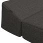 Preview: Klappsofa Bett Dunkelgrau 200 x 70 x 10 cm Stoff