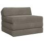 Preview: ARDEBO.de - Klappsofa Bett Hellgrau 70 x 60 x 49 cm Samt