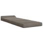 Preview: Klappsofa Bett Hellgrau 70 x 60 x 49 cm Samt