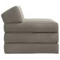 Preview: Klappsofa Bett Hellgrau 70 x 60 x 49 cm Samt