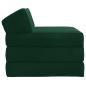 Preview: Klappsofa Bett Dunkelgrün 200 x 70 x 10 cm Samt