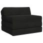 Preview: ARDEBO.de - Klappsofa Bett Schwarz 70 x 60 x 49 cm Samt