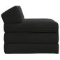 Preview: Klappsofa Bett Schwarz 70 x 60 x 49 cm Samt