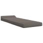 Preview: Klappsofa Bett Hellgrau 200 x 70 x 10 cm Cordstoff