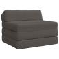 Preview: ARDEBO.de - Klappsofa Bett Dunkelgrau 200 x 70 x 10 cm Cordstoff