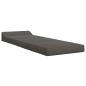 Preview: Klappsofa Bett Dunkelgrau 200 x 70 x 10 cm Cordstoff