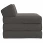 Preview: Klappsofa Bett Dunkelgrau 200 x 70 x 10 cm Cordstoff