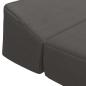 Preview: Klappsofa Bett Dunkelgrau 200 x 70 x 10 cm Cordstoff