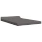 Preview: Klappsofa Bett Hellgrau 120 x 60 x 49 cm Stoff