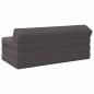Preview: Klappsofa Bett Hellgrau 120 x 60 x 49 cm Stoff