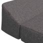 Preview: Klappsofa Bett Hellgrau 120 x 60 x 49 cm Stoff