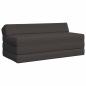 Preview: ARDEBO.de - Klappsofa Bett Dunkelgrau 120 x 60 x 49 cm Stoff
