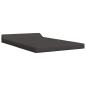 Preview: Klappsofa Bett Dunkelgrau 120 x 60 x 49 cm Stoff
