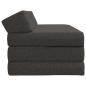 Preview: Klappsofa Bett Dunkelgrau 120 x 60 x 49 cm Stoff