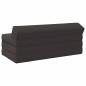 Preview: Klappsofa Bett Dunkelgrau 120 x 60 x 49 cm Stoff