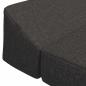 Preview: Klappsofa Bett Dunkelgrau 120 x 60 x 49 cm Stoff