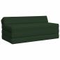 Preview: ARDEBO.de - Klappsofa Bett Dunkelgrün 120 x 60 x 49 cm Stoff