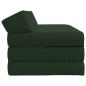 Preview: Klappsofa Bett Dunkelgrün 120 x 60 x 49 cm Stoff