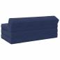 Preview: Klappsofa Bett Blau 120 x 60 x 49 cm Stoff
