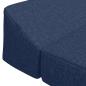 Preview: Klappsofa Bett Blau 120 x 60 x 49 cm Stoff