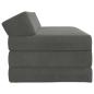Preview: Klappsofa Bett Dunkelgrau 120 x 60 x 49 cm Stoff