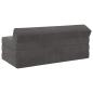 Preview: Klappsofa Bett Dunkelgrau 120 x 60 x 49 cm Stoff